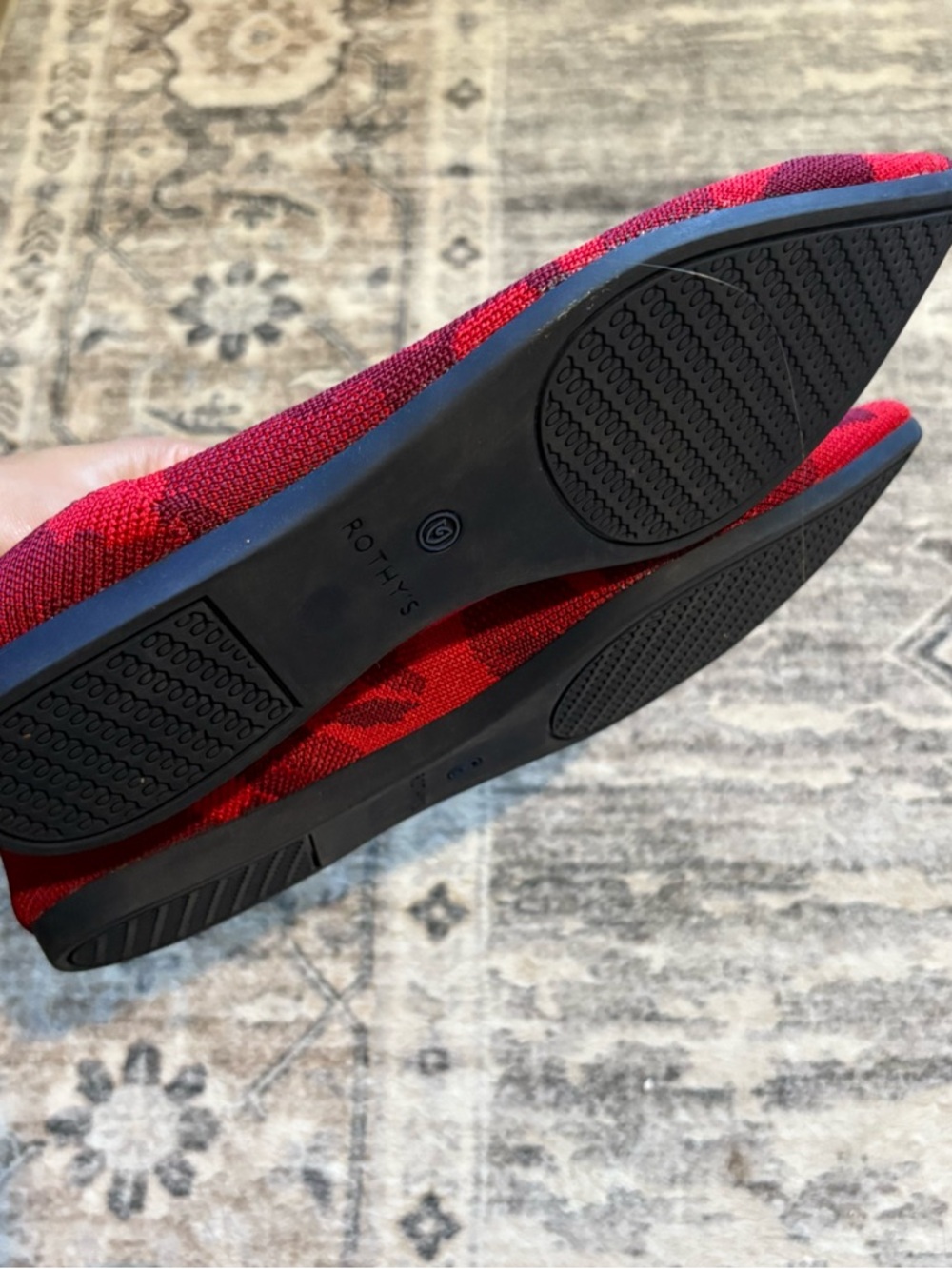 Rothy’s Red Camo Point Flats size 7 camouflage - Picture 9 of 9